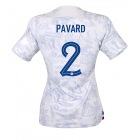 Damen Fußballbekleidung Frankreich Benjamin Pavard #2 Auswärtstrikot WM 2022 Kurzarm